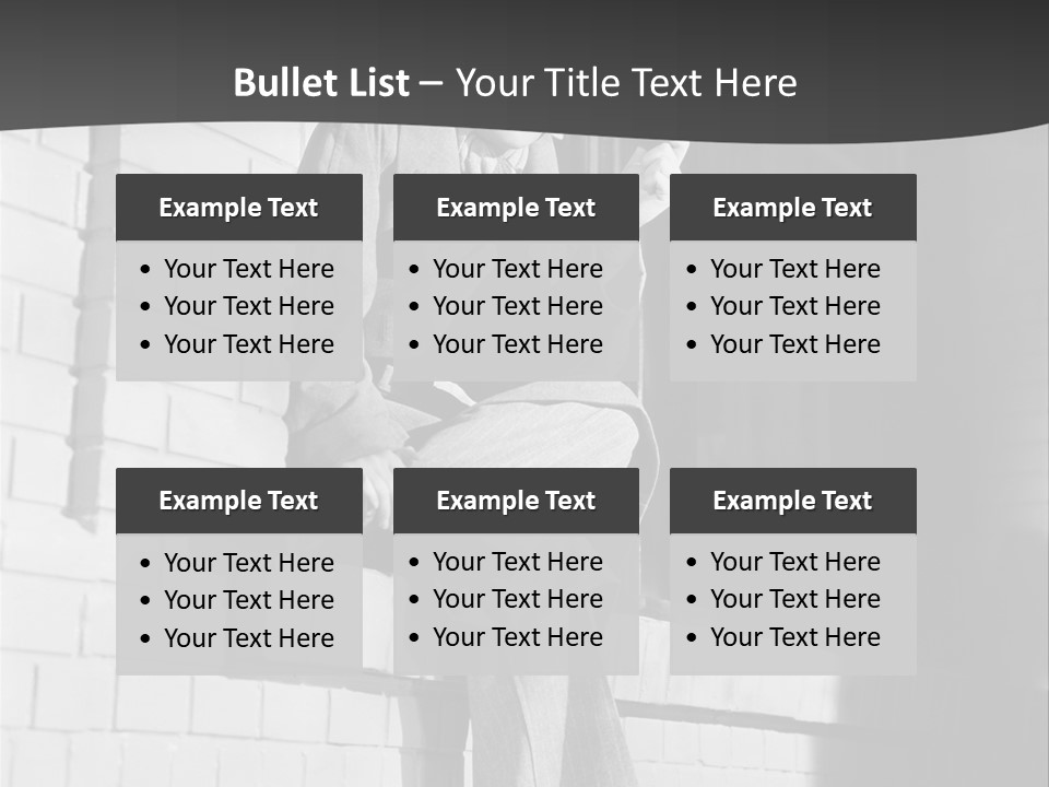 Daylight Trench Coat Smile PowerPoint Template