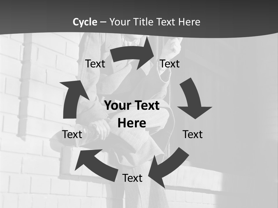 Daylight Trench Coat Smile PowerPoint Template