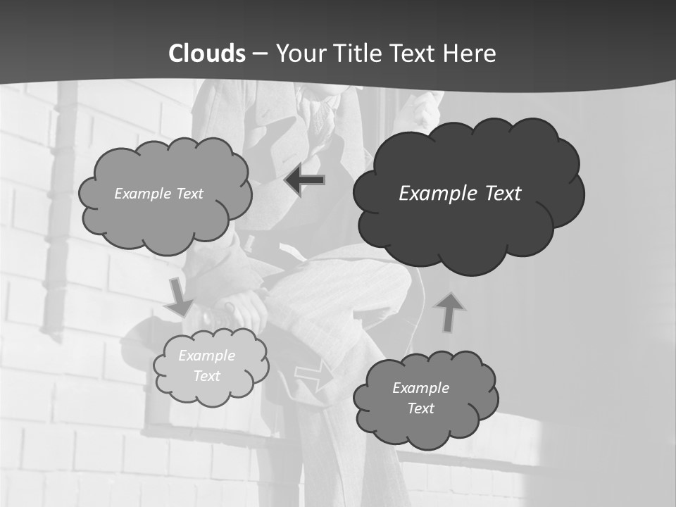 Daylight Trench Coat Smile PowerPoint Template