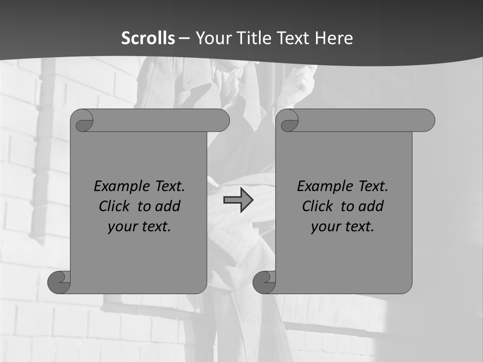 Daylight Trench Coat Smile PowerPoint Template