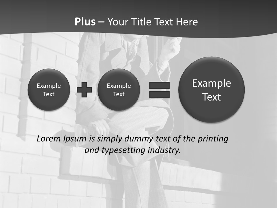 Daylight Trench Coat Smile PowerPoint Template