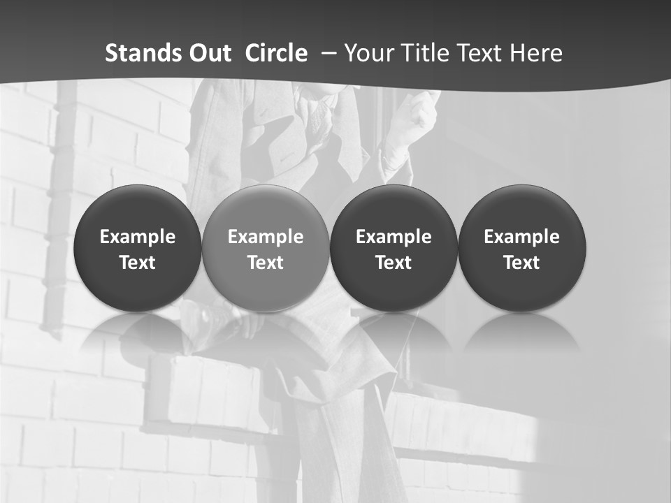 Daylight Trench Coat Smile PowerPoint Template