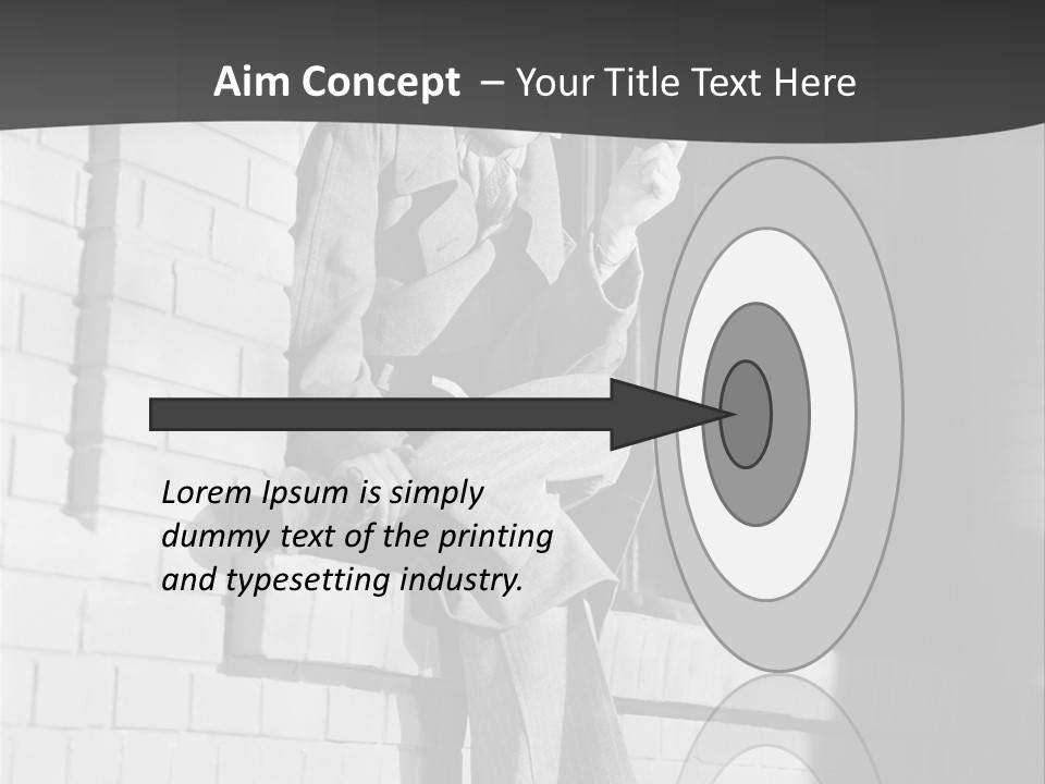 Daylight Trench Coat Smile PowerPoint Template