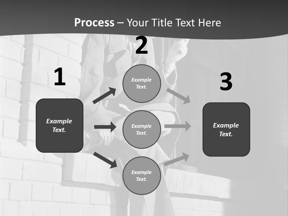 Daylight Trench Coat Smile PowerPoint Template