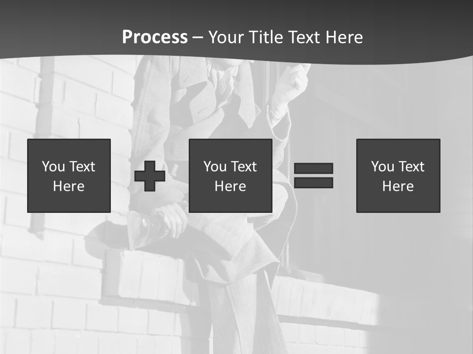Daylight Trench Coat Smile PowerPoint Template