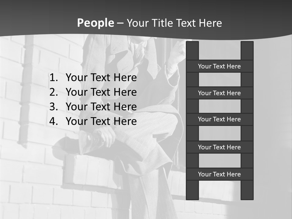 Daylight Trench Coat Smile PowerPoint Template