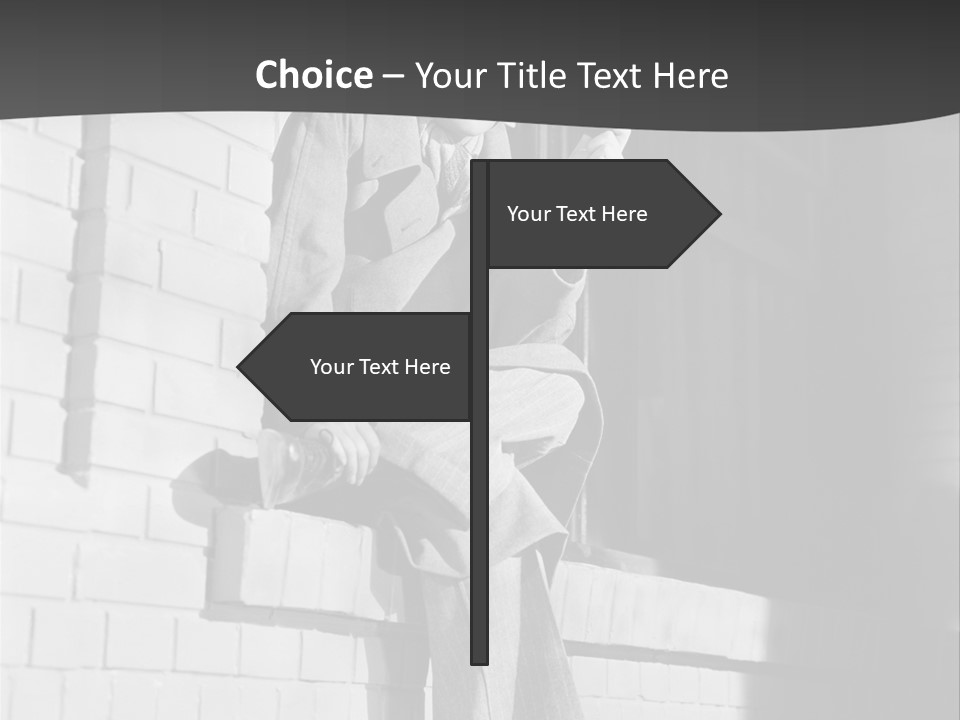 Daylight Trench Coat Smile PowerPoint Template