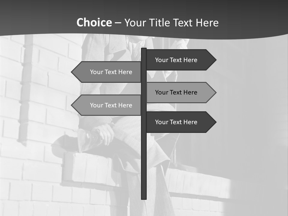 Daylight Trench Coat Smile PowerPoint Template