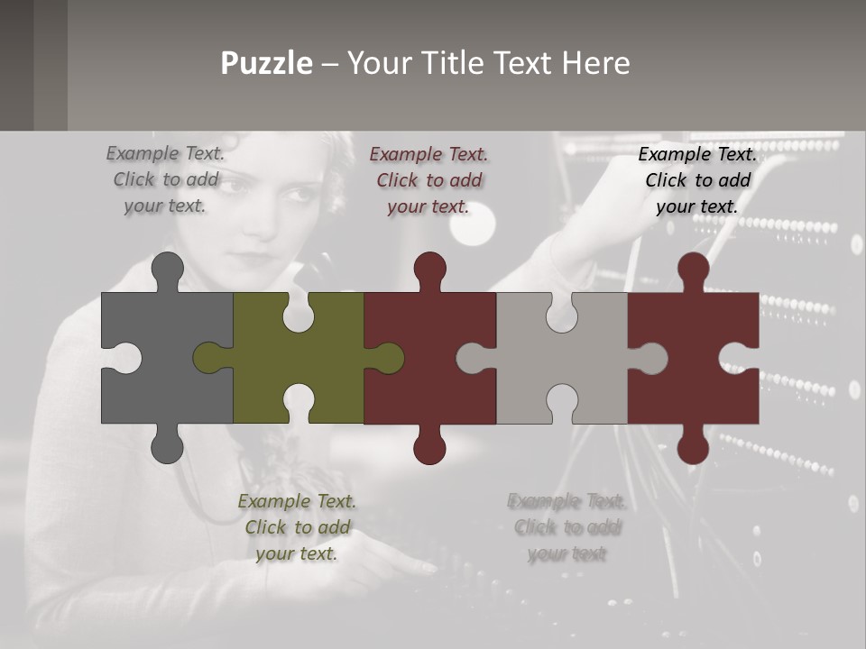 Career Helpfulness Hear PowerPoint Template