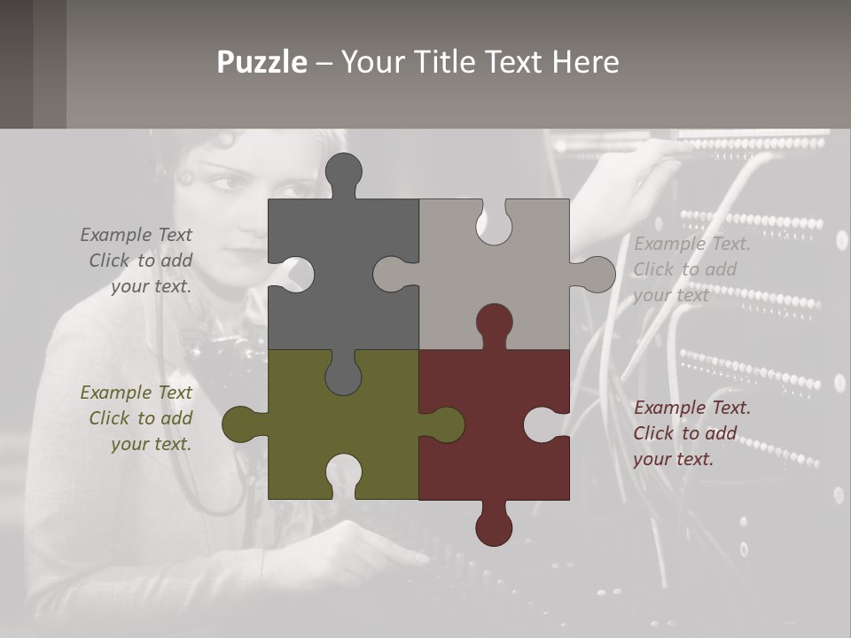 Career Helpfulness Hear PowerPoint Template