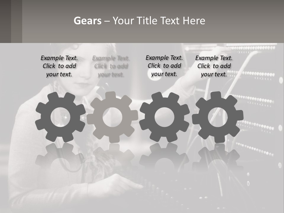 Career Helpfulness Hear PowerPoint Template