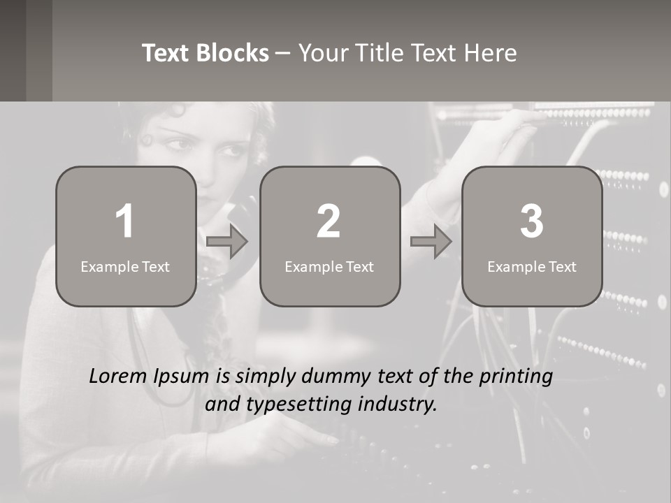 Career Helpfulness Hear PowerPoint Template
