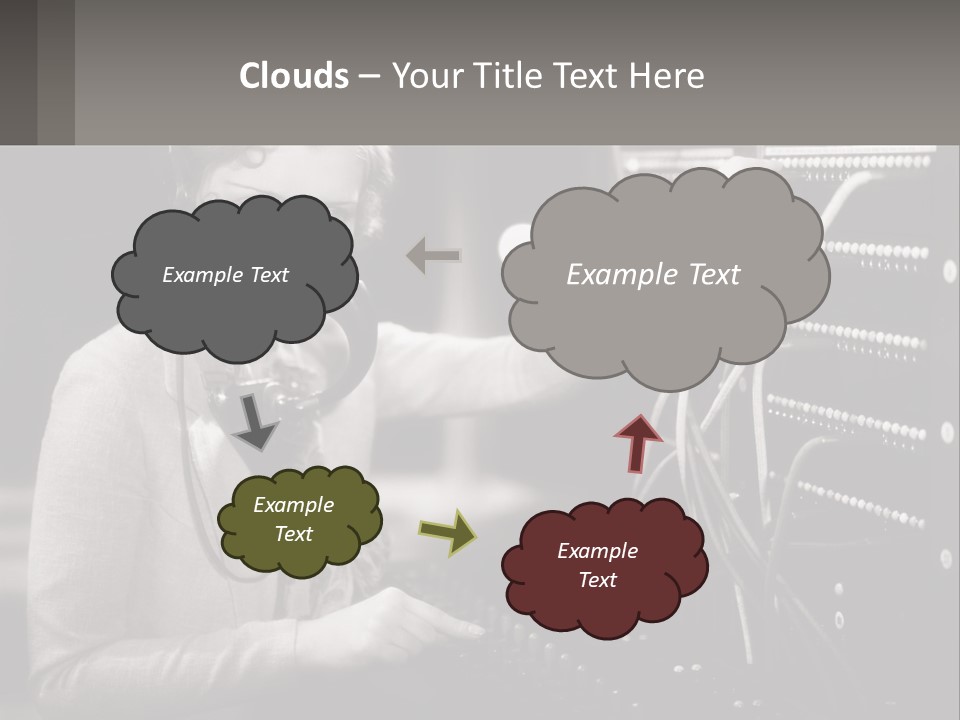 Career Helpfulness Hear PowerPoint Template