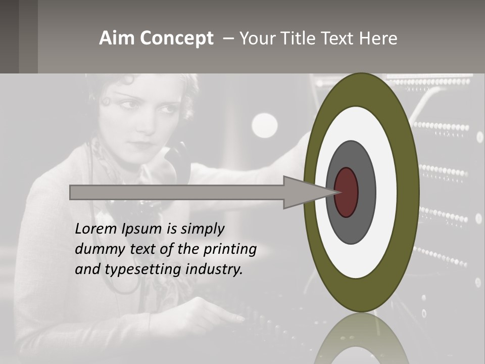 Career Helpfulness Hear PowerPoint Template