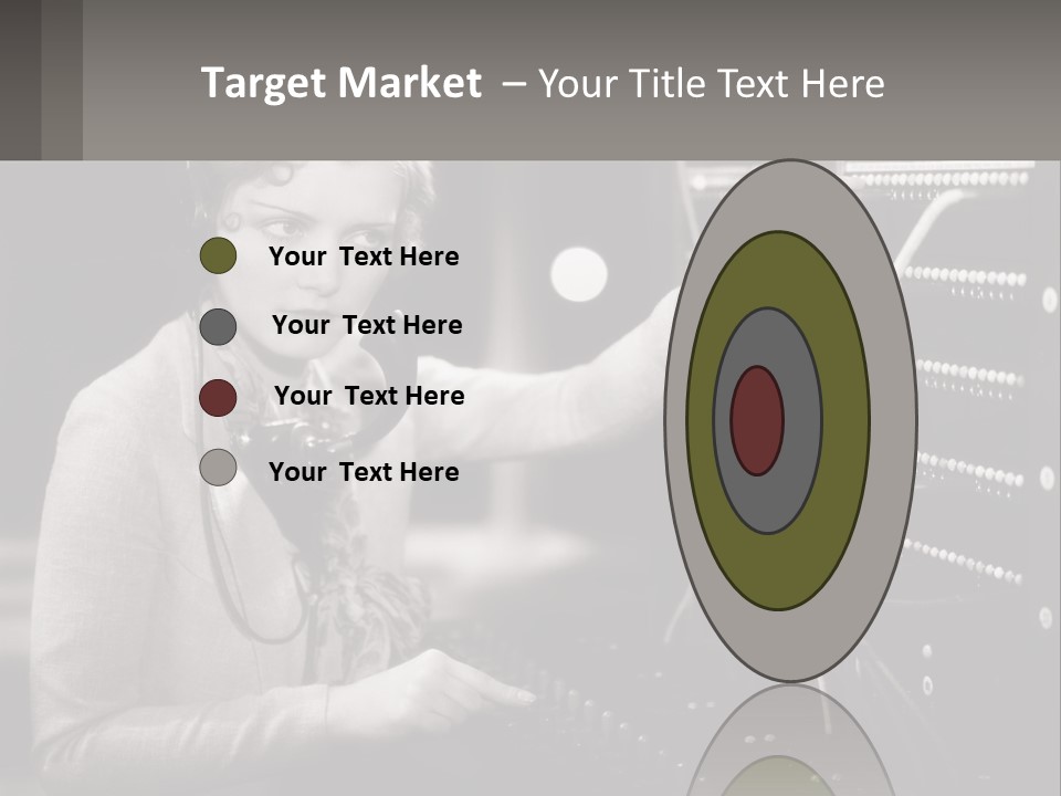 Career Helpfulness Hear PowerPoint Template