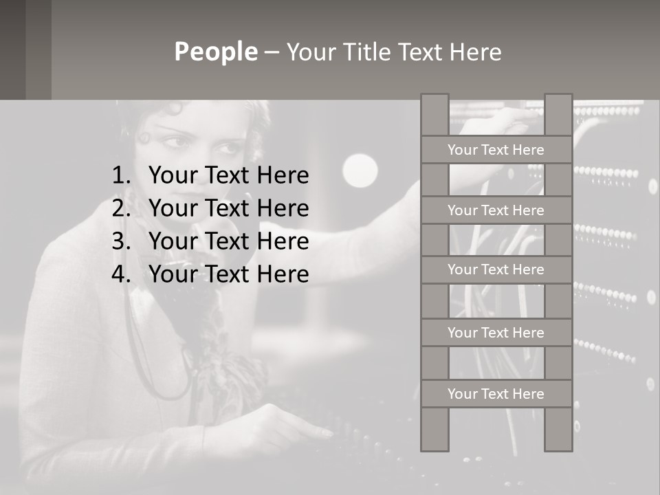 Career Helpfulness Hear PowerPoint Template