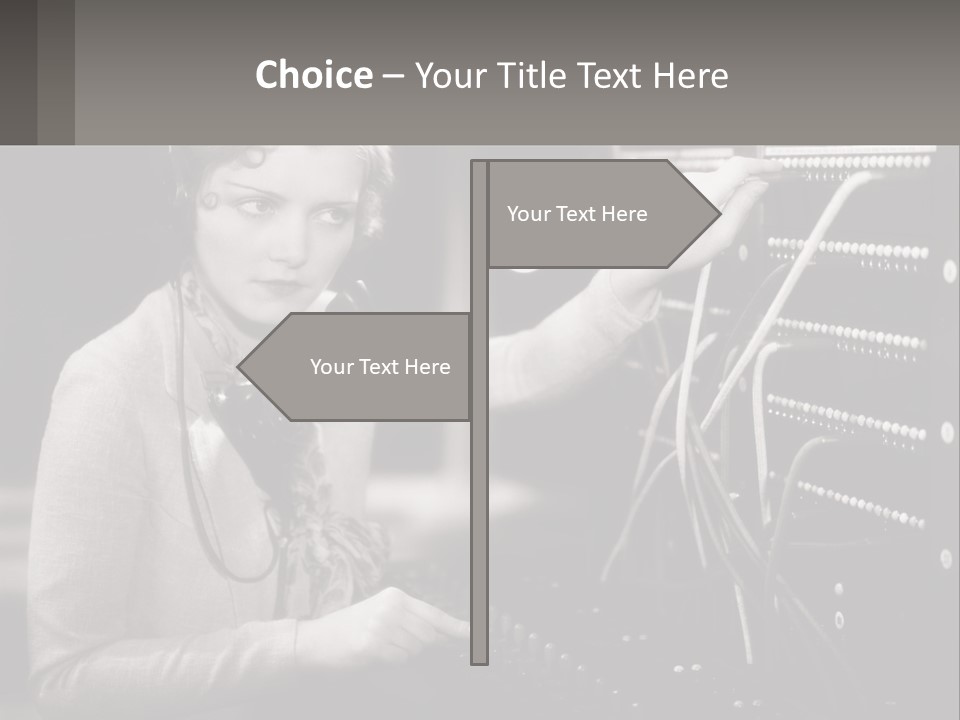 Career Helpfulness Hear PowerPoint Template
