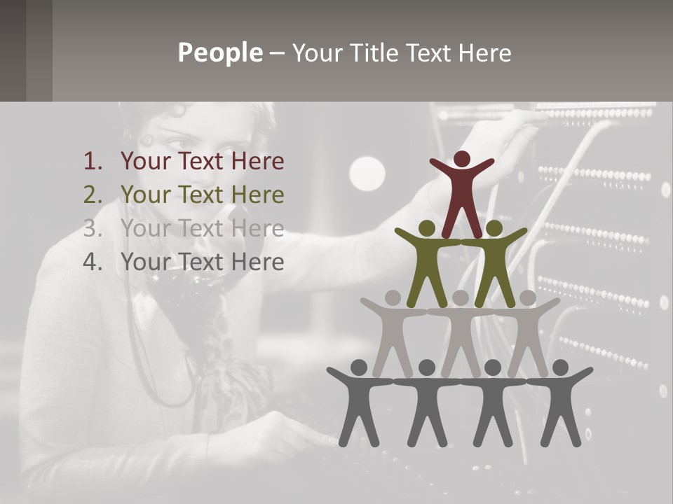 Career Helpfulness Hear PowerPoint Template