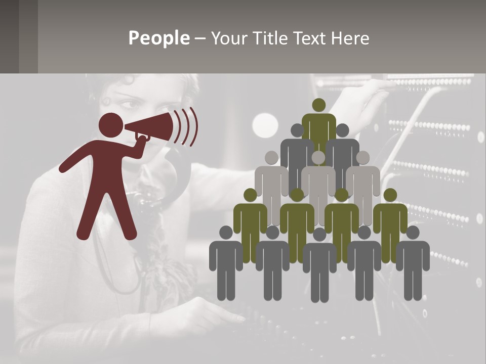 Career Helpfulness Hear PowerPoint Template