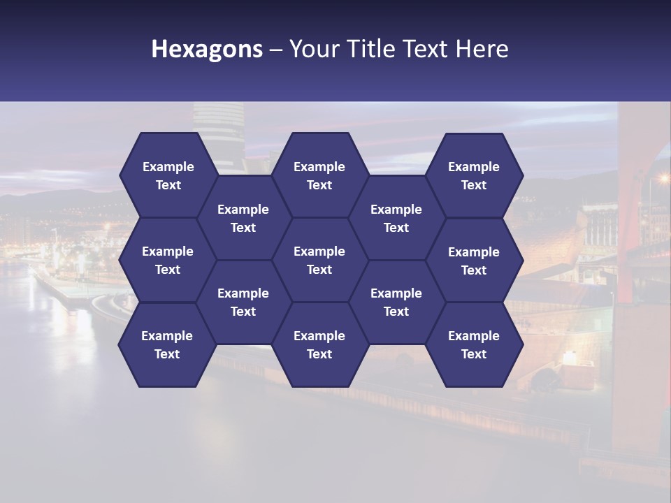 Guggenheim Sunset Basque Country PowerPoint Template