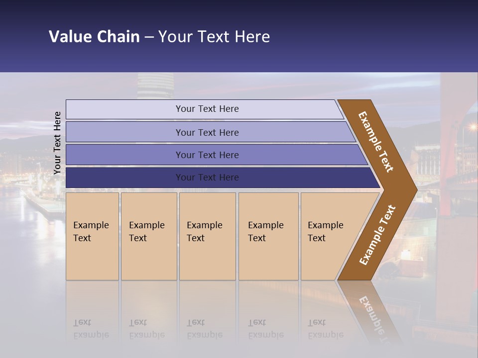 Guggenheim Sunset Basque Country PowerPoint Template