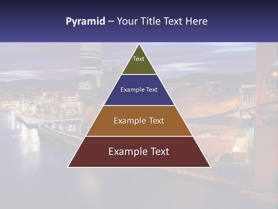 Guggenheim Sunset Basque Country PowerPoint Template