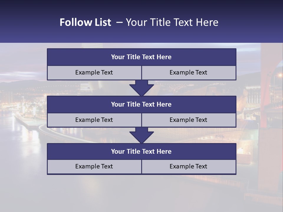 Guggenheim Sunset Basque Country PowerPoint Template