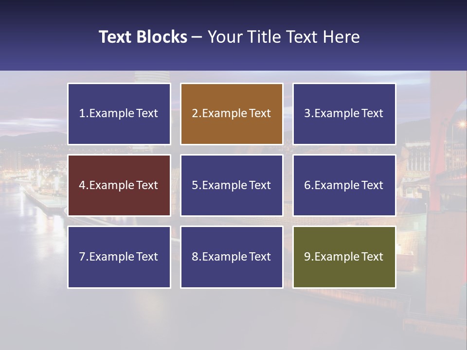 Guggenheim Sunset Basque Country PowerPoint Template