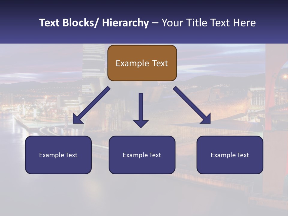 Guggenheim Sunset Basque Country PowerPoint Template