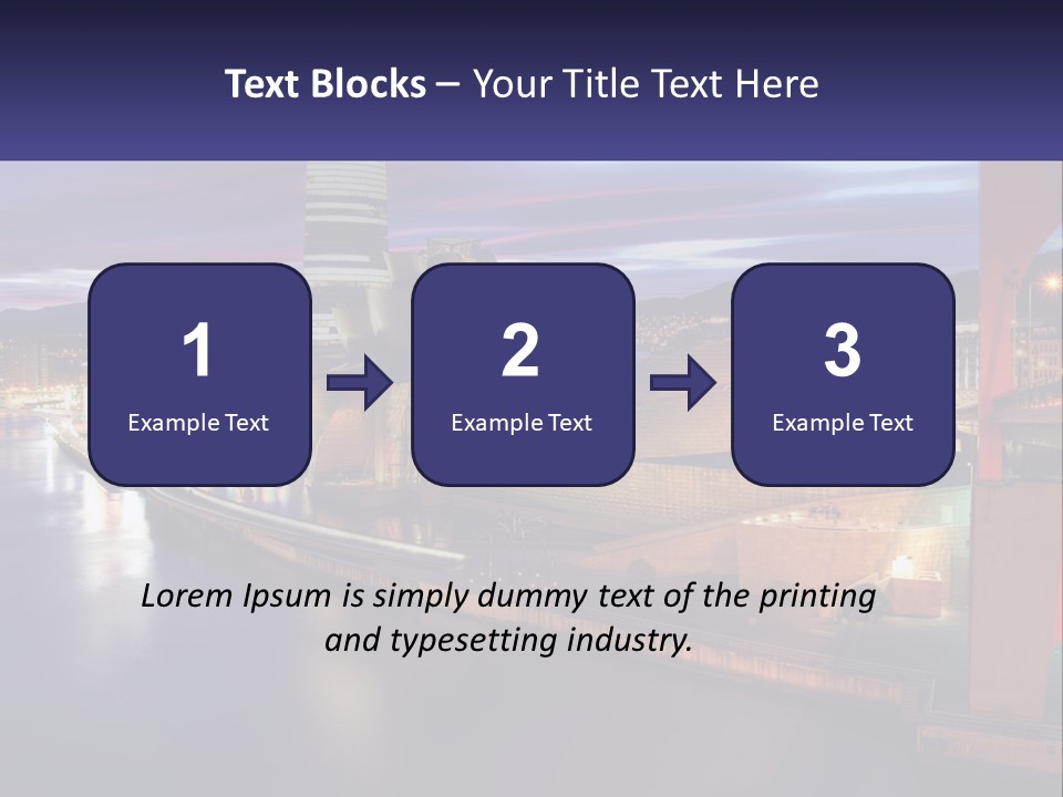 Guggenheim Sunset Basque Country PowerPoint Template