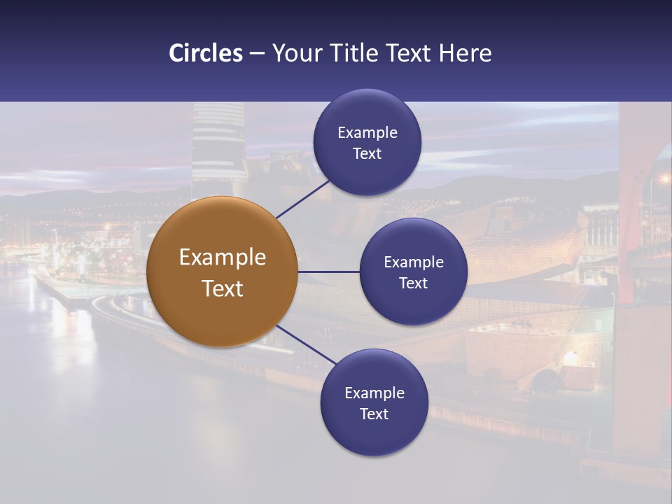 Guggenheim Sunset Basque Country PowerPoint Template