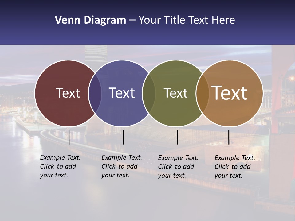 Guggenheim Sunset Basque Country PowerPoint Template