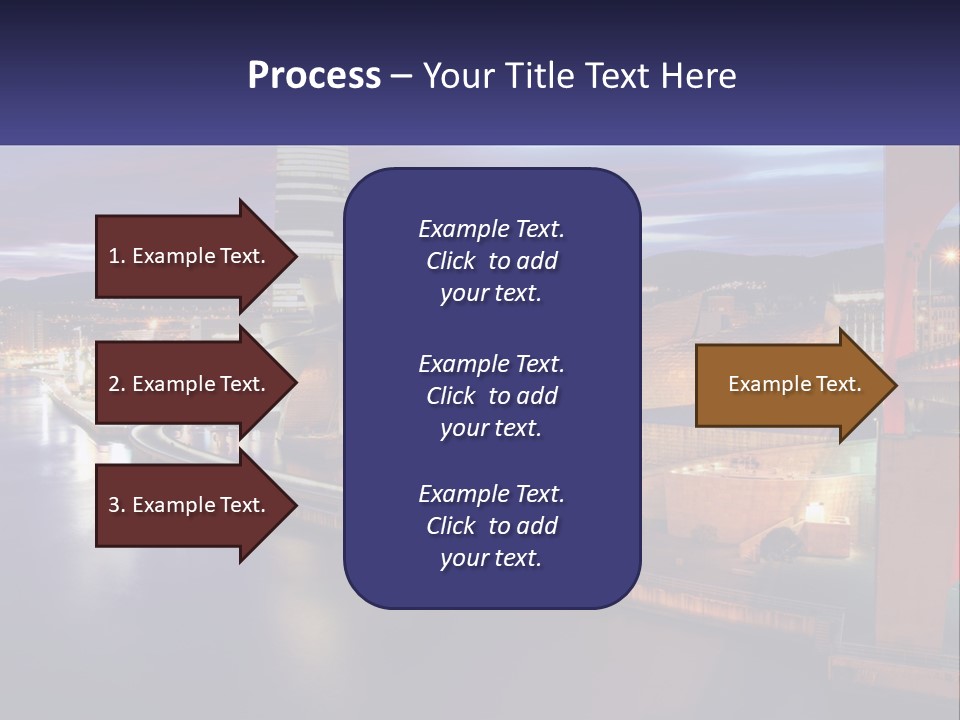 Guggenheim Sunset Basque Country PowerPoint Template