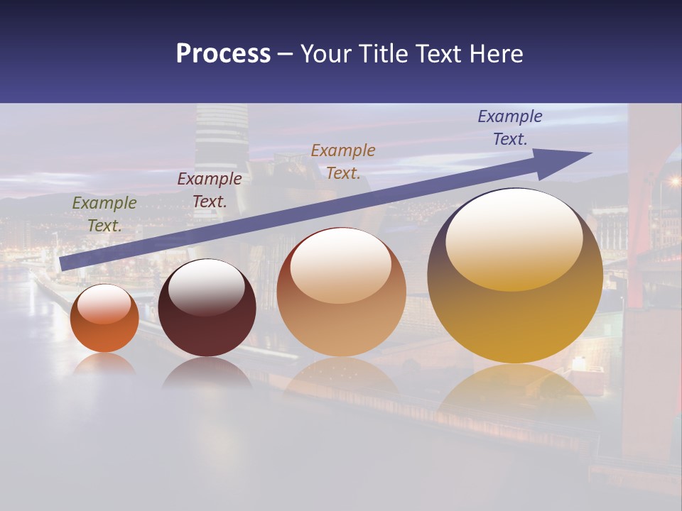 Guggenheim Sunset Basque Country PowerPoint Template