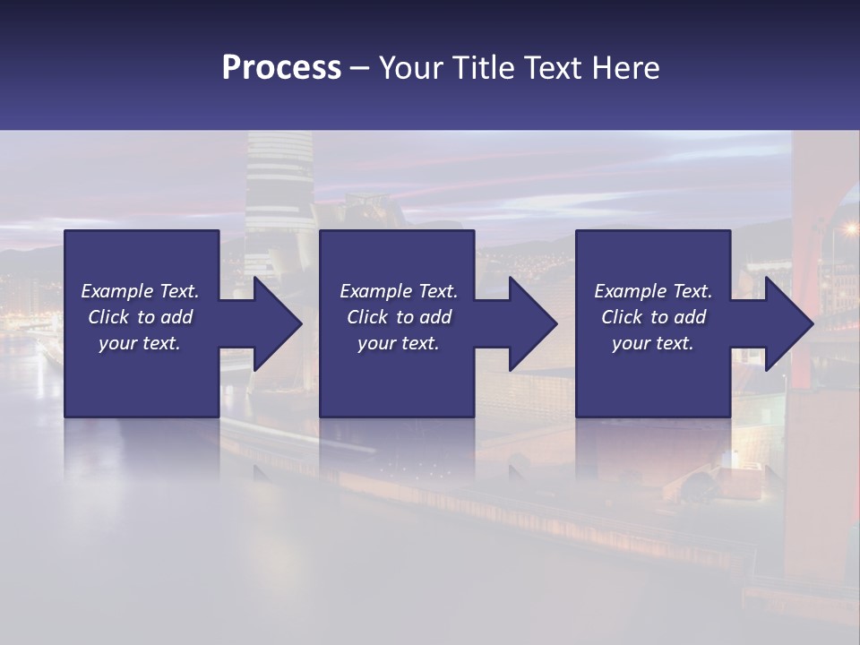 Guggenheim Sunset Basque Country PowerPoint Template