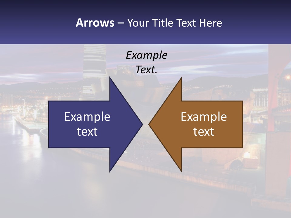 Guggenheim Sunset Basque Country PowerPoint Template