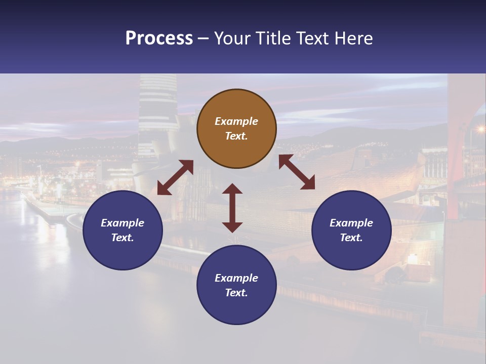 Guggenheim Sunset Basque Country PowerPoint Template