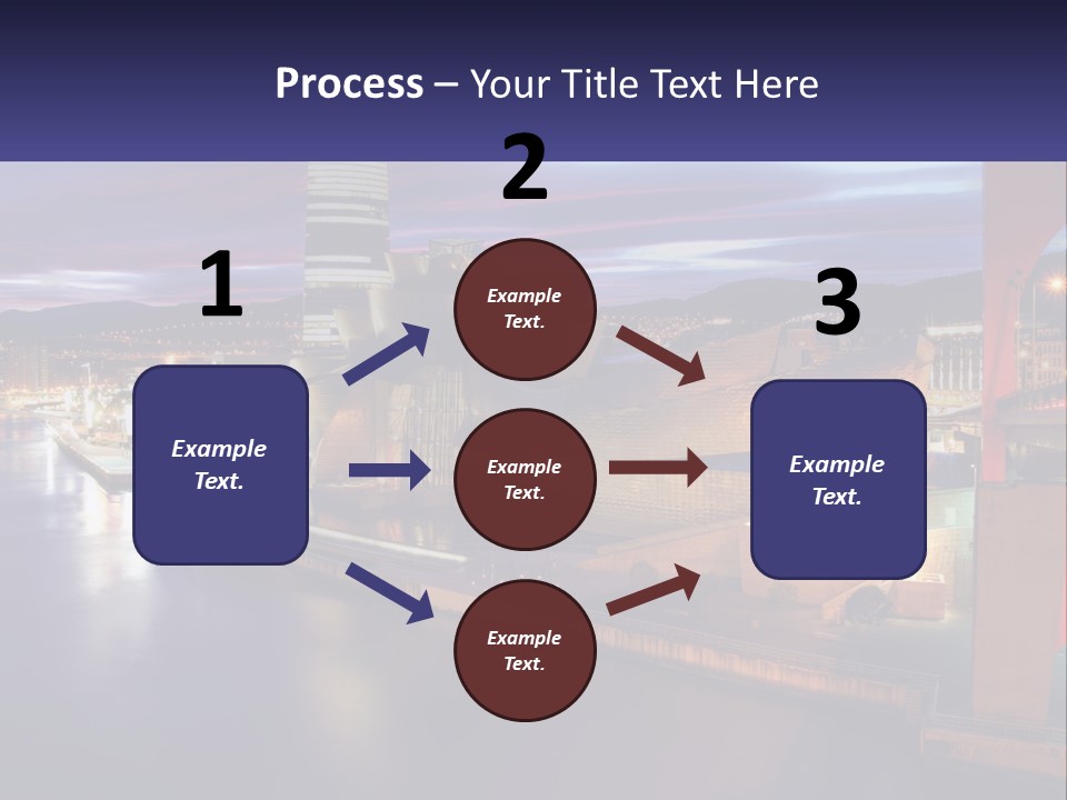Guggenheim Sunset Basque Country PowerPoint Template