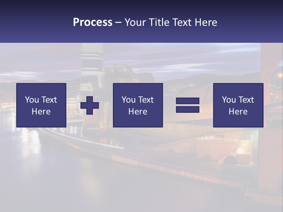 Guggenheim Sunset Basque Country PowerPoint Template