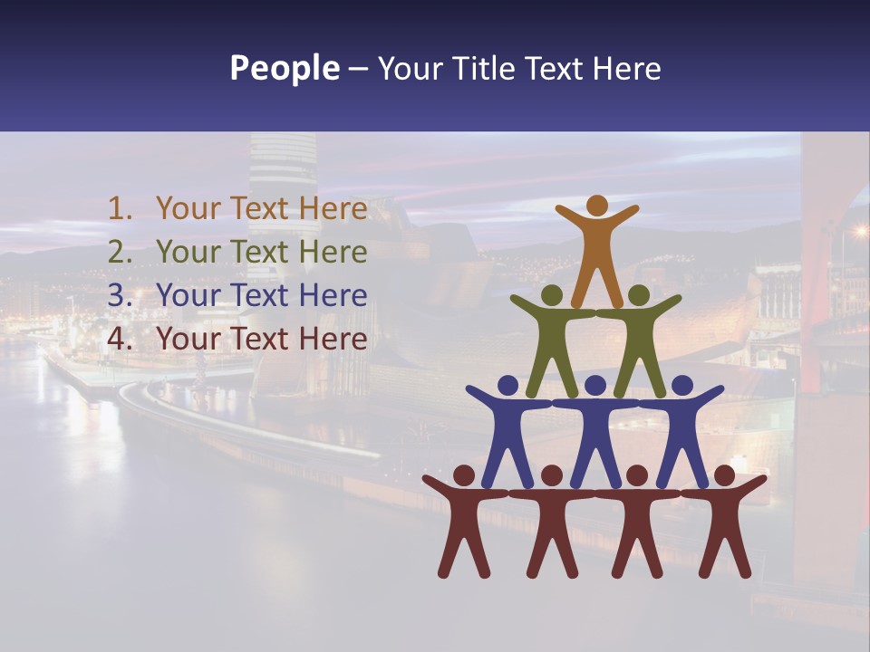 Guggenheim Sunset Basque Country PowerPoint Template