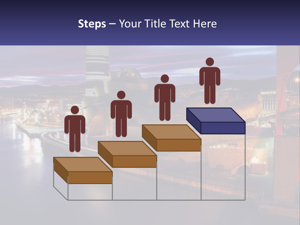 Guggenheim Sunset Basque Country PowerPoint Template