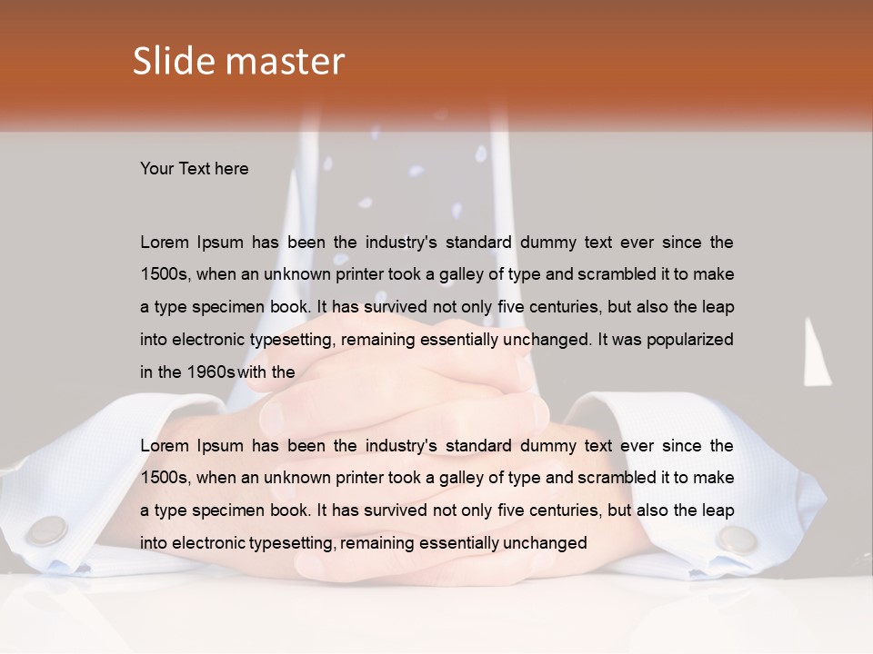 Table Waiting Studio PowerPoint Template