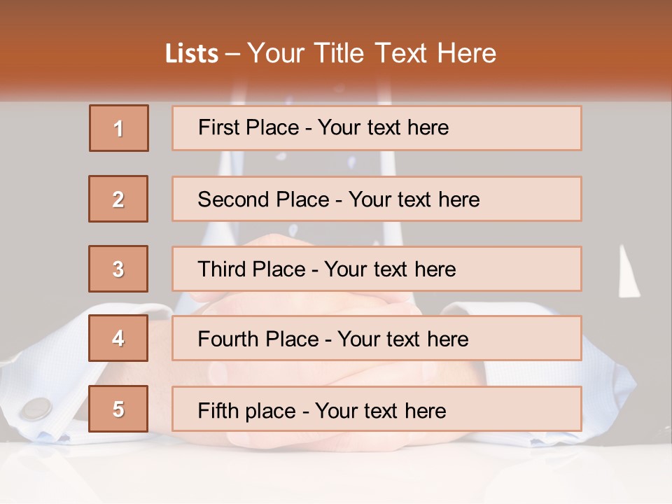 Table Waiting Studio PowerPoint Template