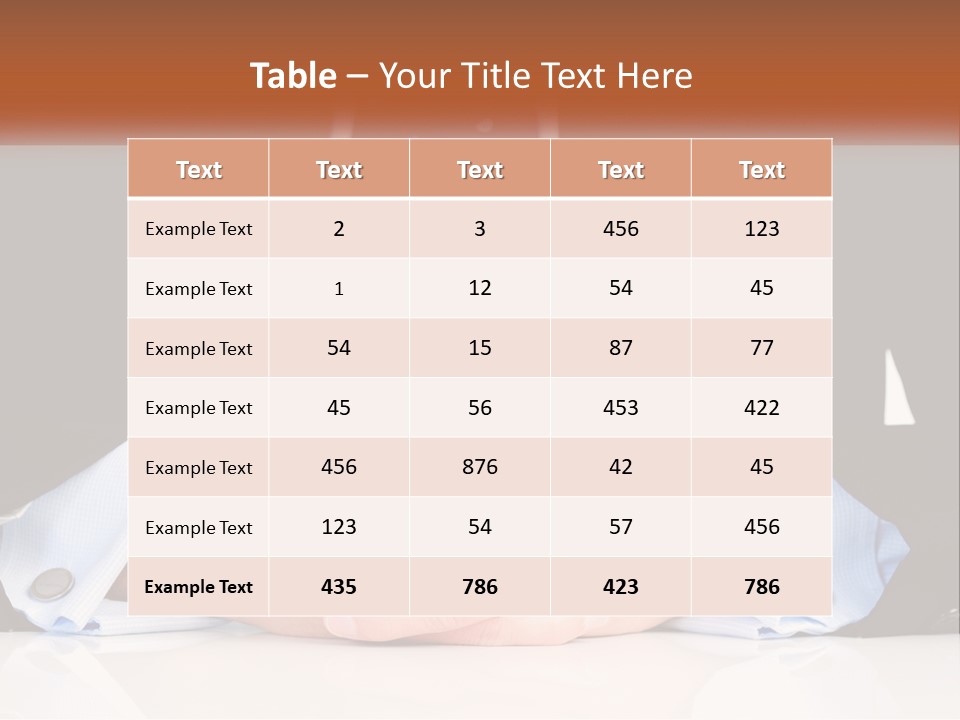 Table Waiting Studio PowerPoint Template