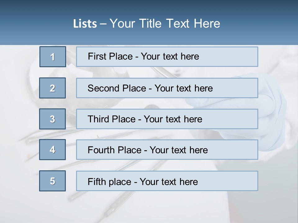 Dentist Orthodontist Disinfected PowerPoint Template