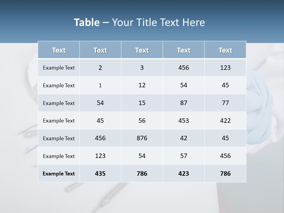 Dentist Orthodontist Disinfected PowerPoint Template