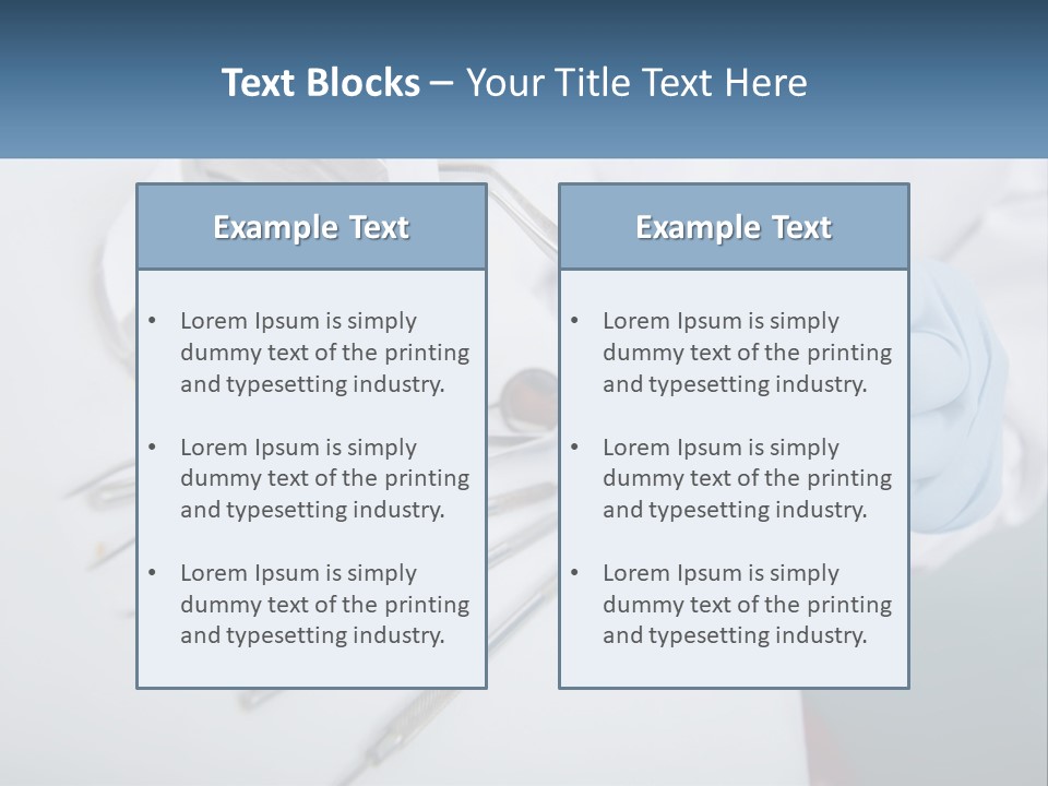 Dentist Orthodontist Disinfected PowerPoint Template