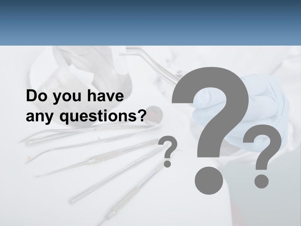 Dentist Orthodontist Disinfected PowerPoint Template