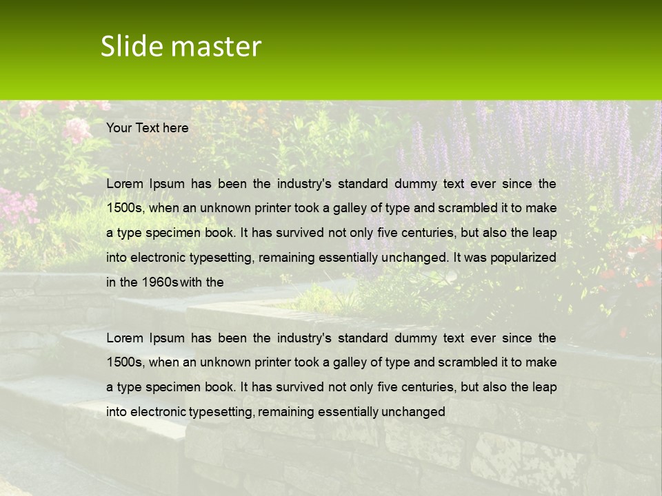 Plant Exterior Backyard PowerPoint Template