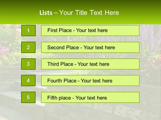 Plant Exterior Backyard PowerPoint Template